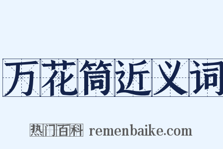 万花筒近义词是什么意思的图片